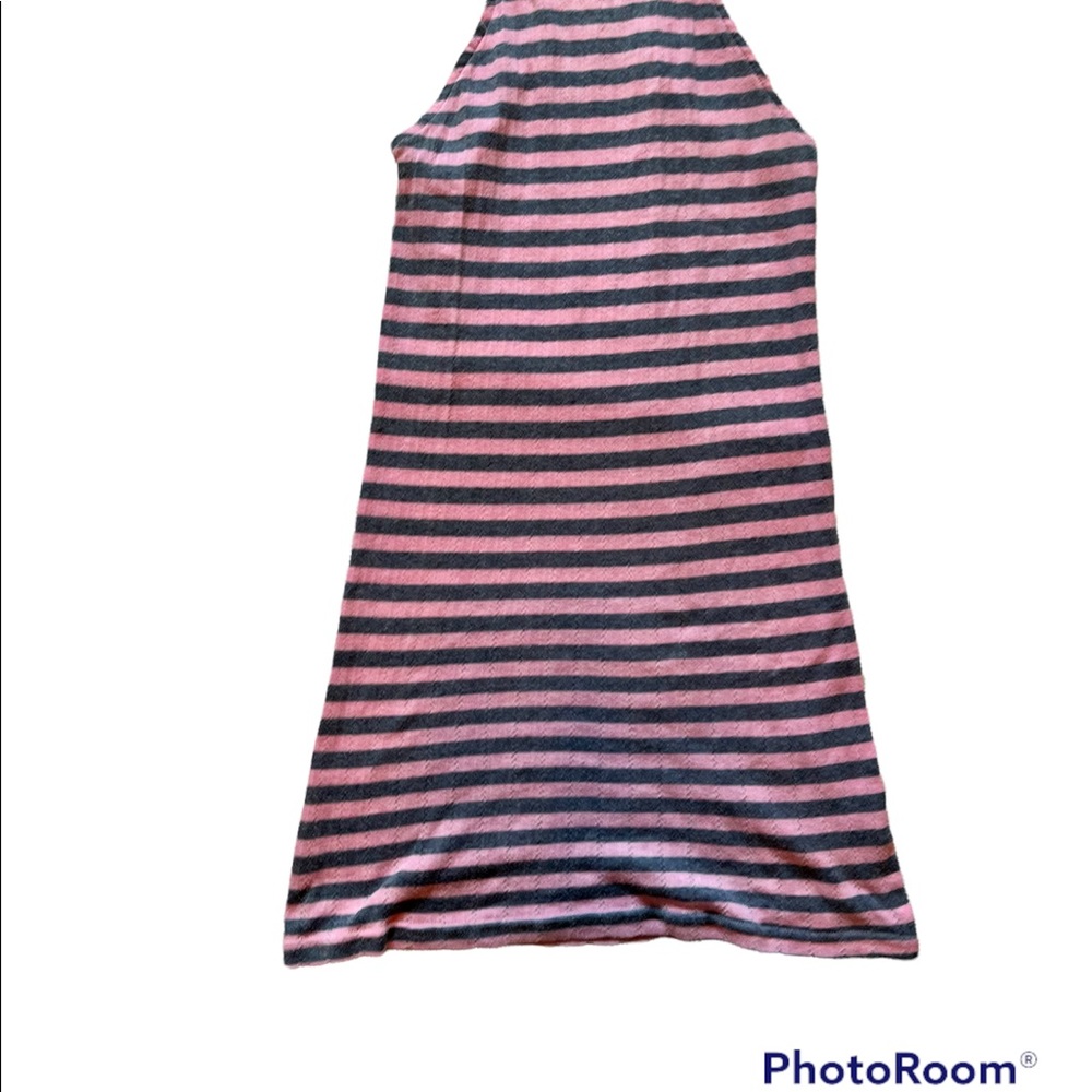 FREE PEOPLE STRIPED PINK & PURPLE TANK SIZE MEDIUM STRETCH KNIT - Picture 4 of 13